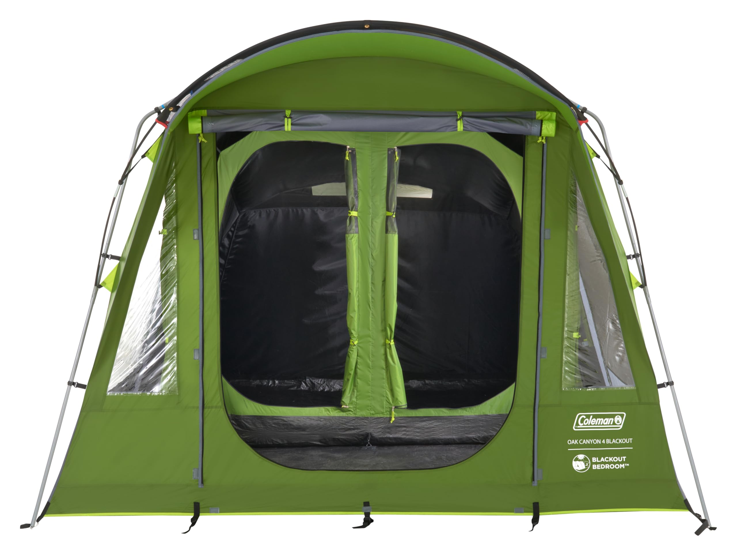 Coleman Oak Canyon - Tienda de campaña para 4 personas, túnel familiar para 4 personas con 2 dormitorios y sala de estar especiales oscurecidos, tienda de campaña para 4 personas, impermeable de 4500