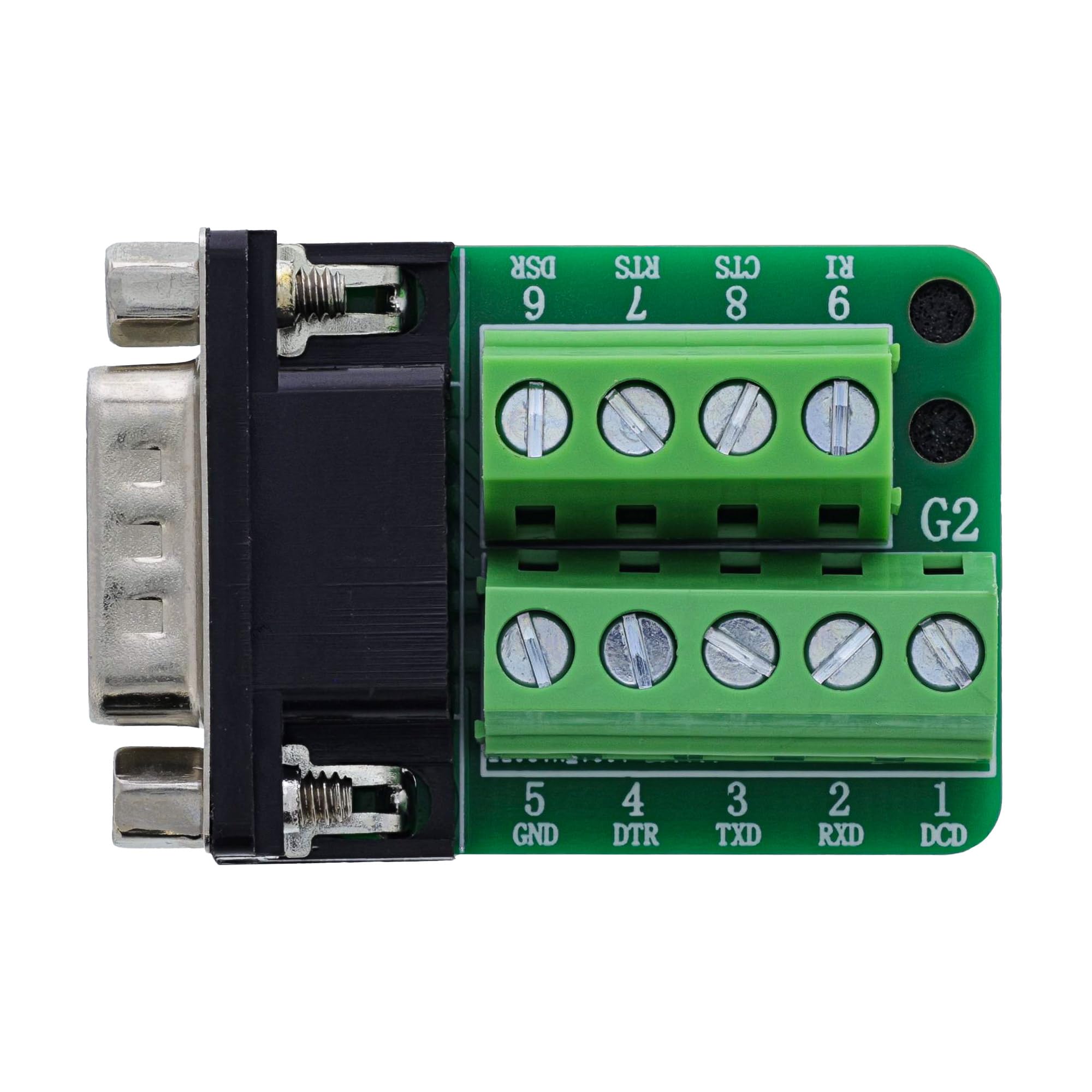 Image secondaire de Bloc Terminal D-Sub 9 InLine avec Bornes à Vis - Compact et Sécurisé pour Câblage RS232