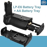 Vista 9 de Kit de agarre de batería para cámara SLR digital Canon EOS 70D, EOS 80D, EOS 90D incluye agarre de batería de repuesto BG-E14 + cantidad de 2