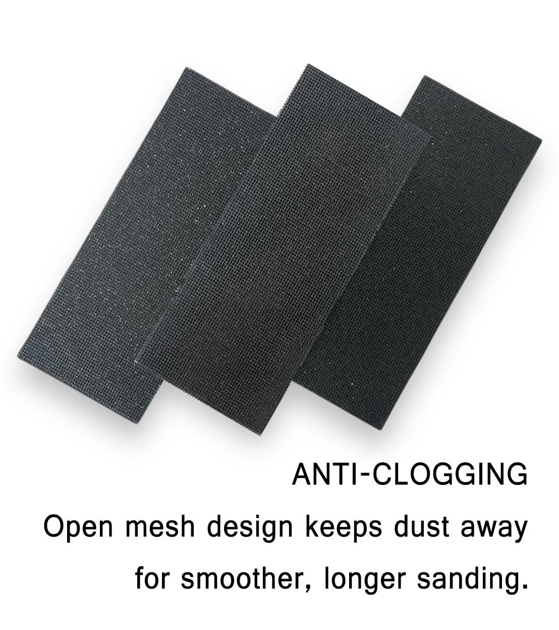 Sanding Mesh Sheets 18 Pack, 4.5 x 11 Inch Sanding Net Sheets, 6 Assorted Grits 80 100 120 150 180 220, Double Side Open Mesh, Dust Free Sandpaper for Wood, Drywall, Metal