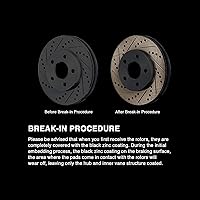 Vista 2 de Ajuste 2008 Saturn Astra frontal trasera PowerSport negro ranura de taladro de freno rotores