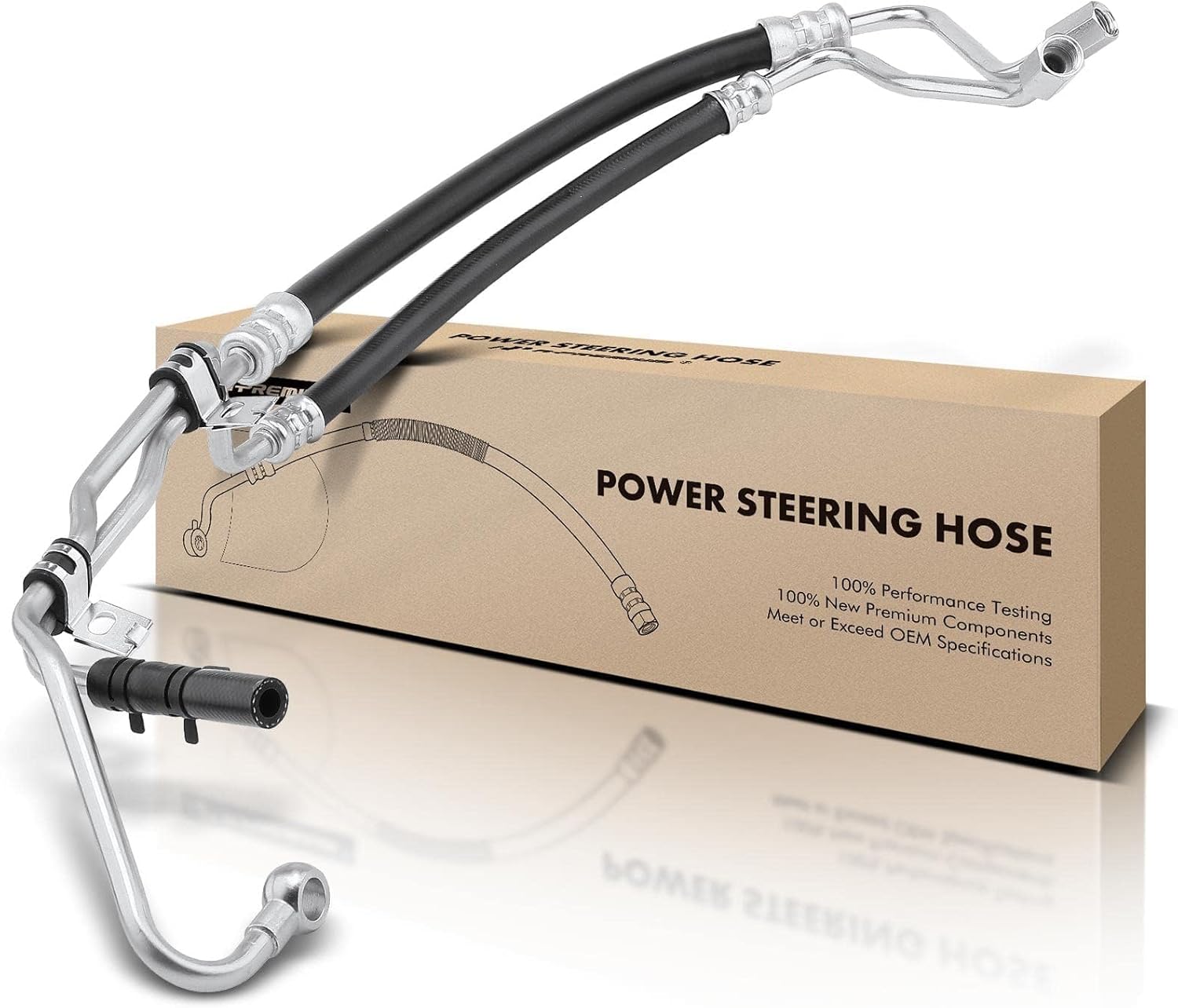 A-Premium Power Steering Pressure & Return Hose Assembly Compatible with Subaru Forester 1999 2000 2001 2002, 2.5L, with O-ring, Pump to Reservoir