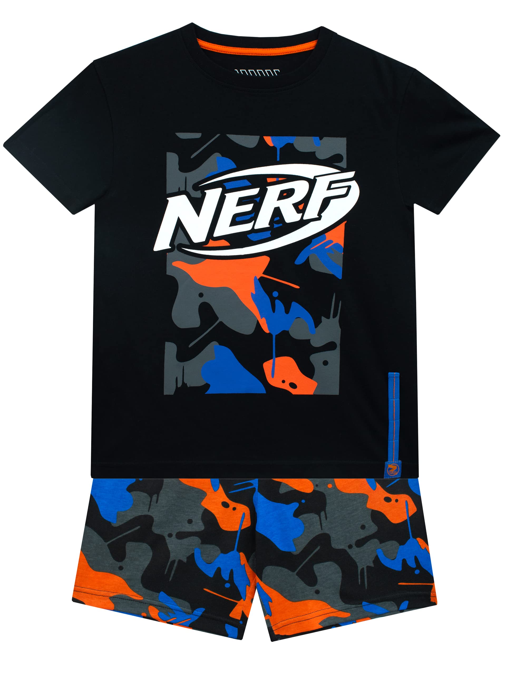 Nerf Conjunto de camiseta y pantalón corto de camuflaje para niño