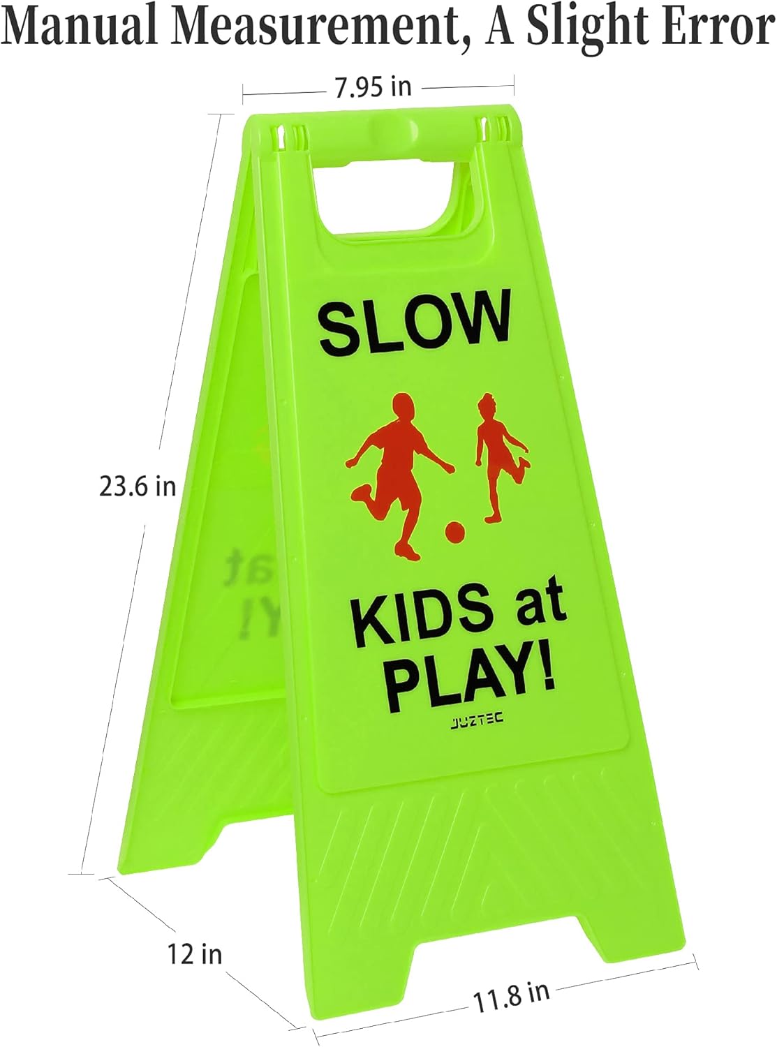 Slow Children Playing Sign For Street, Caution Kids At Play Safety Sign, Down crossing traffic signs outdoor (3 Pack)
