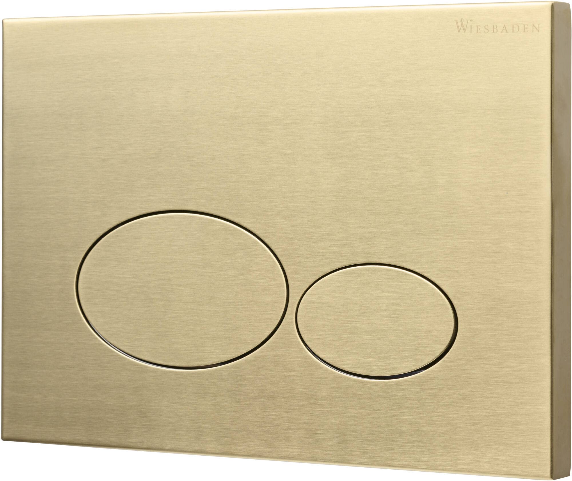 Oval Betätigungsplatte für Geberit UP320 Gold - WC Spülkasten Drückerplatte