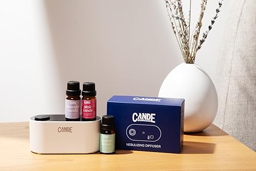 Miniatura 4 de CE CRAFT Juego de regalo difusor de viaje sin agua, difusor recargable para aromaterapia, incluye 3 aceites de fragancia, dispensador de fragancias