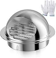 Vista 11 de HG Power - Cubierta de ventilación de pared de 4 pulgadas, cubierta de ventilación para secadora exterior con malla de pantalla, ventilación