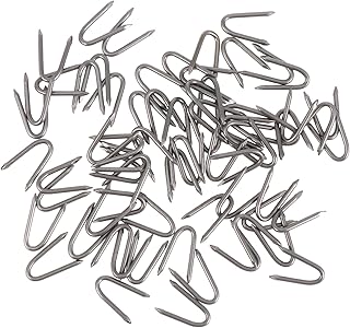 Toyvian uピン 70個 U字型固定釘 鋼製ガーデニングペグ 斜角設計で厚い被覆も挿入簡単 ターフやフェンスの固定に 園芸 アウトドア用