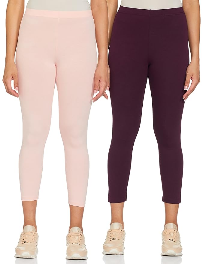 Symbol Women's Calf Length Cotton Streatch Skinny Fit Leggings (Available in Plus Sizes)