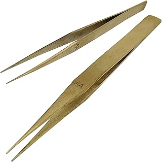 Jewellers Tools Aa Non-Magnetic Brass Tweezers Tweezer Jewellery Watch Tool New
