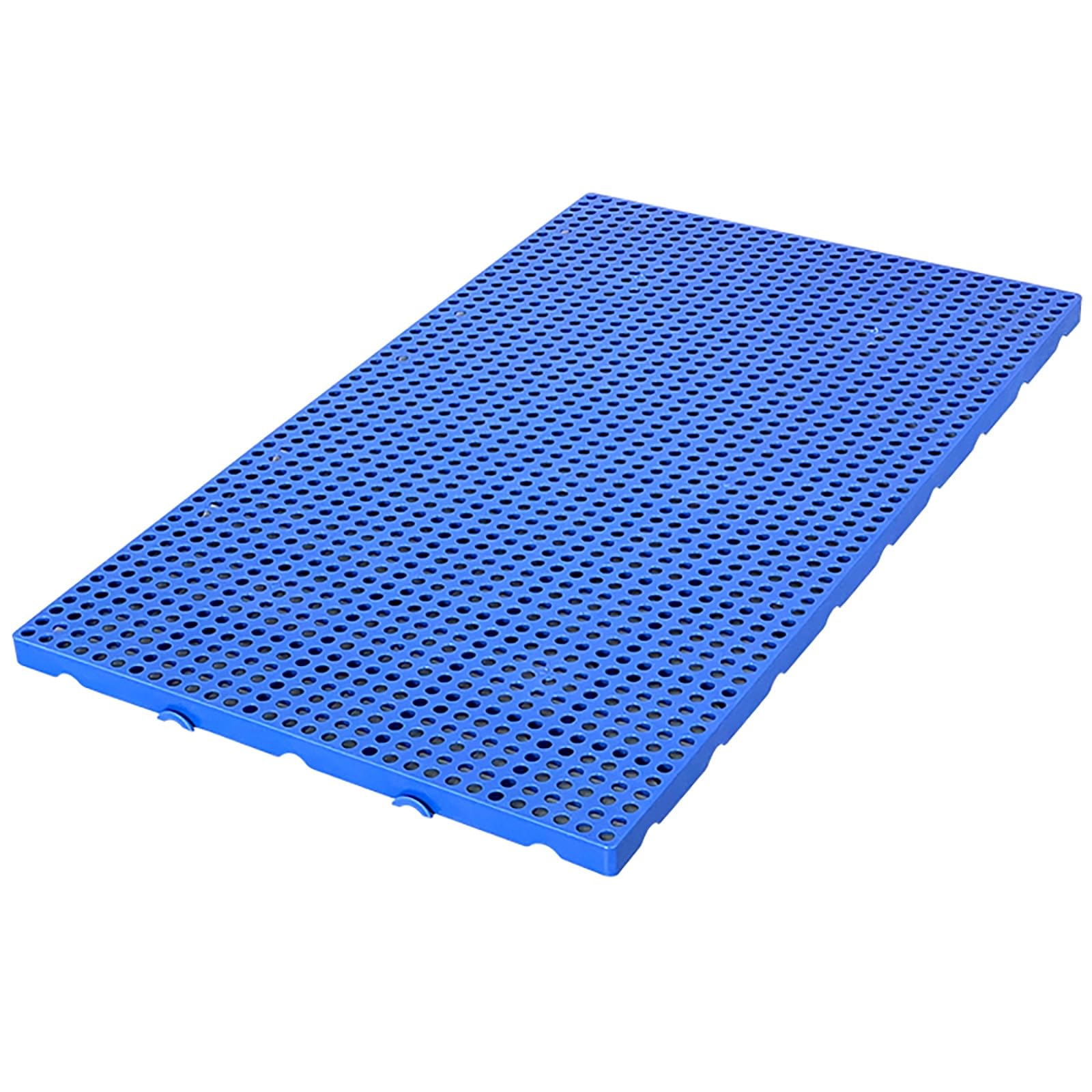 BreathabStackab- Paleta de plástico ligera e impermeable DurabNesting con rejillas de ventilación, color azul, 100 x 80 x 5 cm, para almacenamiento y envío