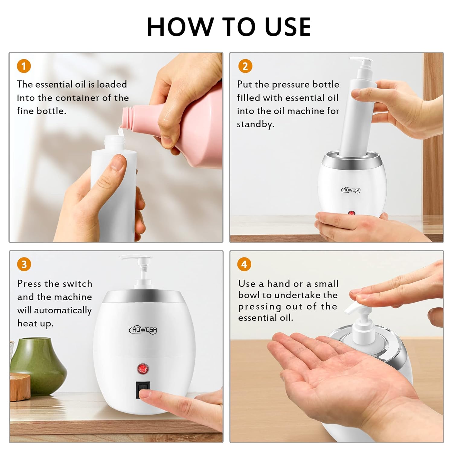 Massage Oil Warmer Bottle Professional Electric Lotion Heater for SPA, Automatic Oil Warmer Heated Oil Lotion Cream for Salon, Barber Shops, Home, with One Oil Bottle Dispenser : Health & Household