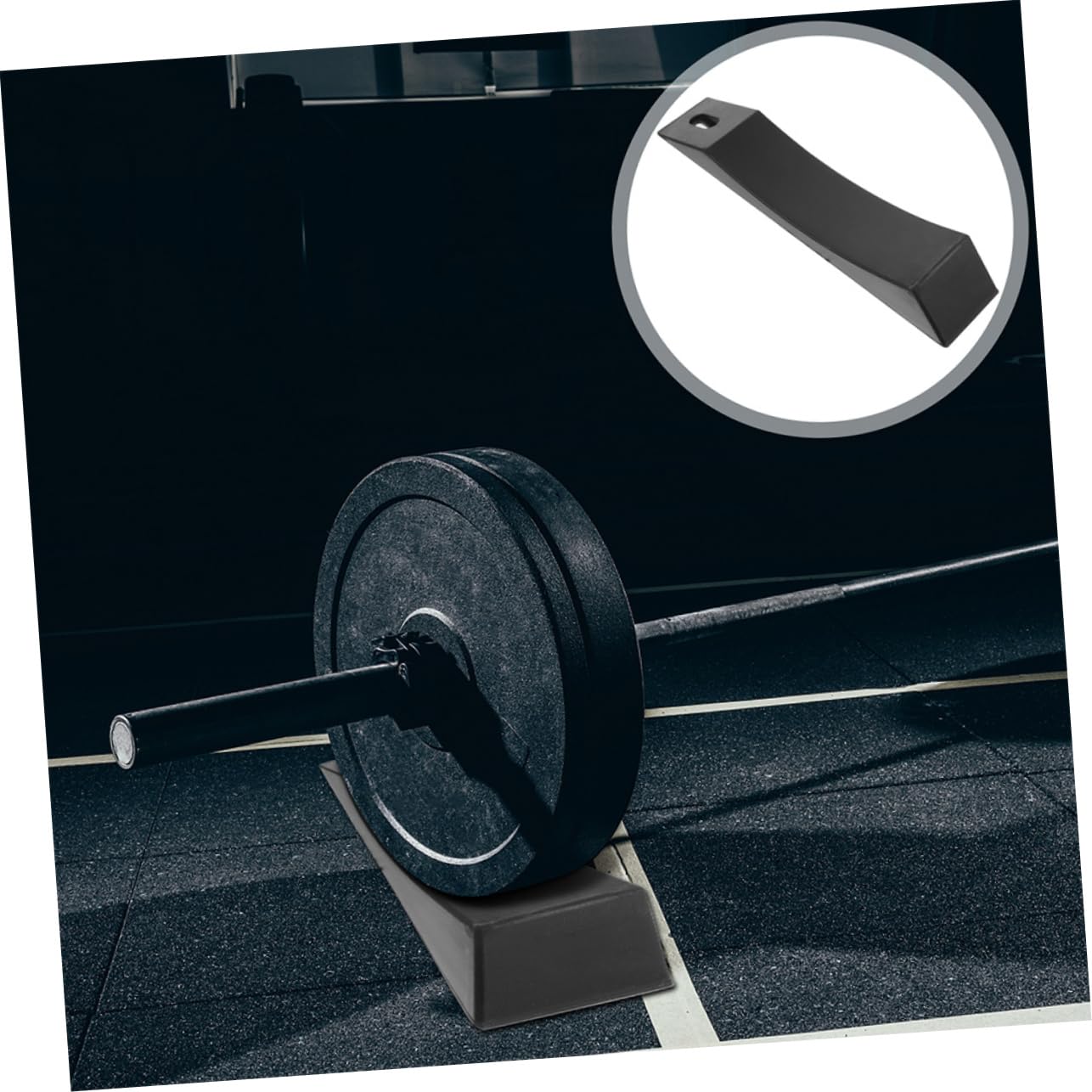 ifundom Coppia di Pad in Silicone Nero per Bilanciere, Protezione Resistente per Deadlift Alta capacità di Carico e Rapido Recupero, Accessori per Power-Lifting