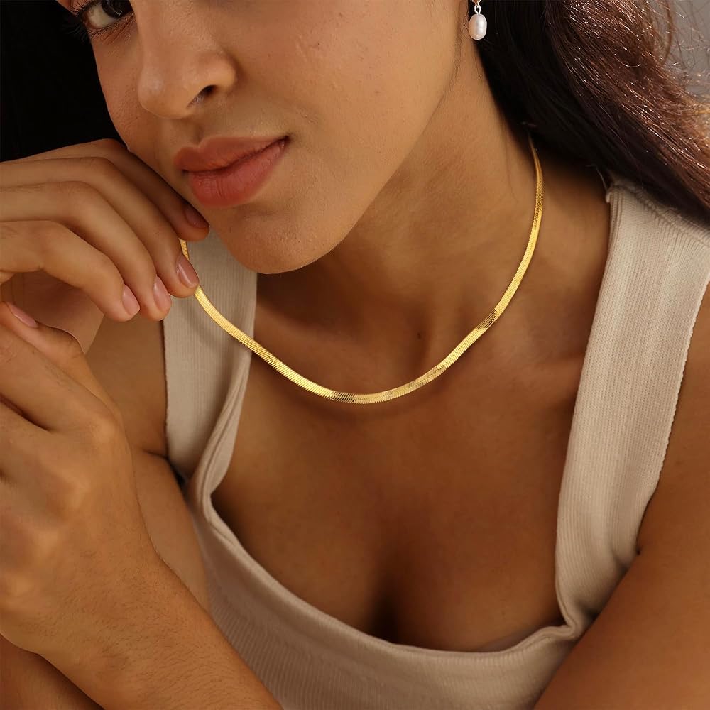 Collier Serpent Mystique - Plaqué Or, 45 cm