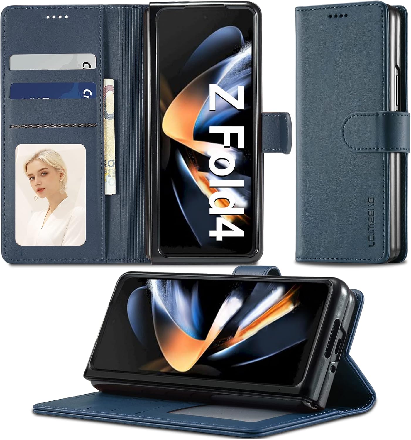 Custodia Portafoglio Samsung A72 4G 5G - Protezione Pelle Farfalla Nero