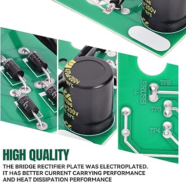 0063525 Improved Design Bridge Rectifier Board Compatible with Generator Rectifier Board (Replace #0062974, 0062455, 0062458)