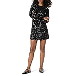 The Drop Luz Sequin Long Sleeve Mini Dress, Black, XXL
