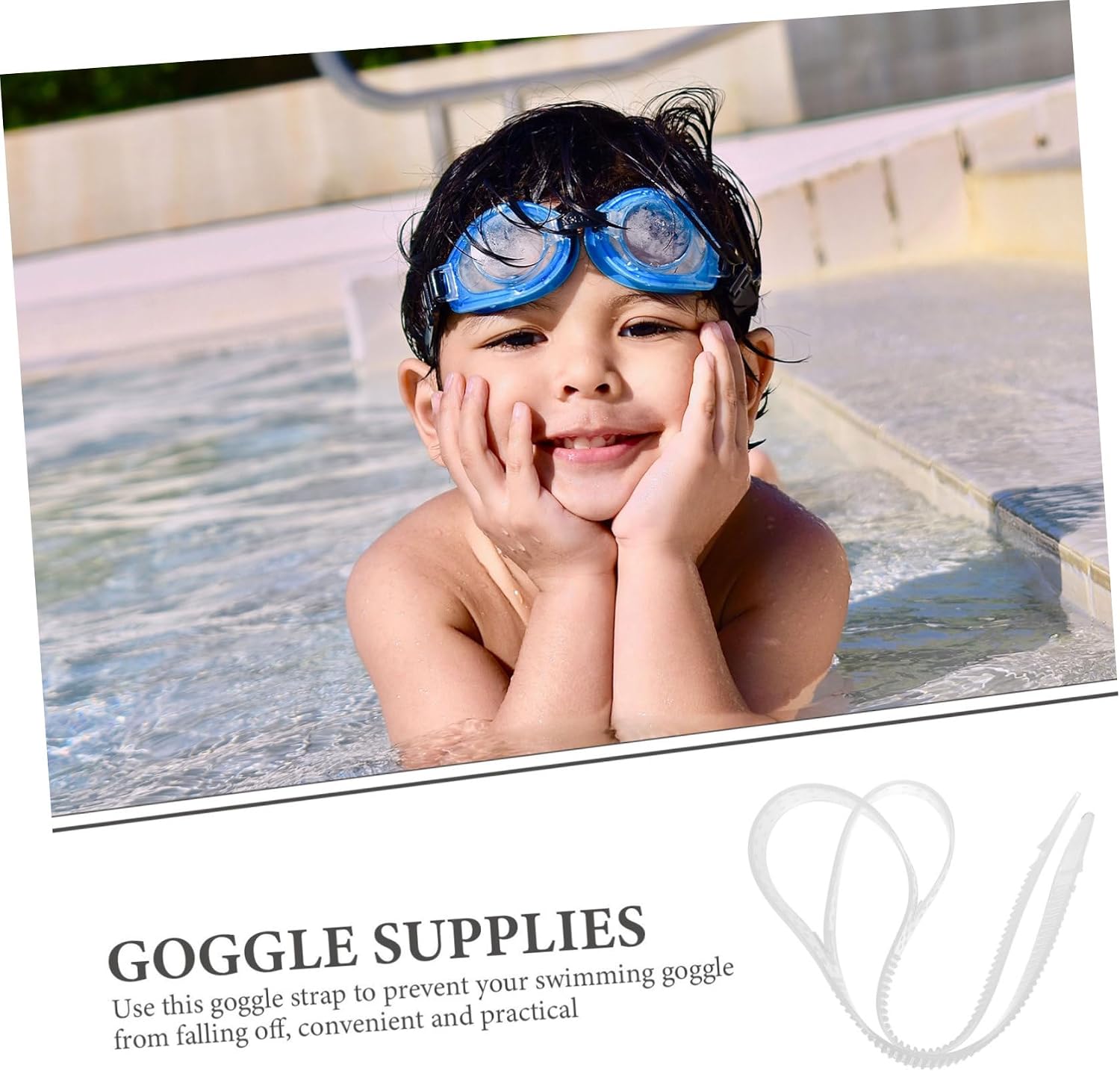 2pcs Adjustable Silicone Swim Goggles Straps Comfortable Lightweight Headband for Diving Swimming Replaceable Design for Enhanced Fit Security