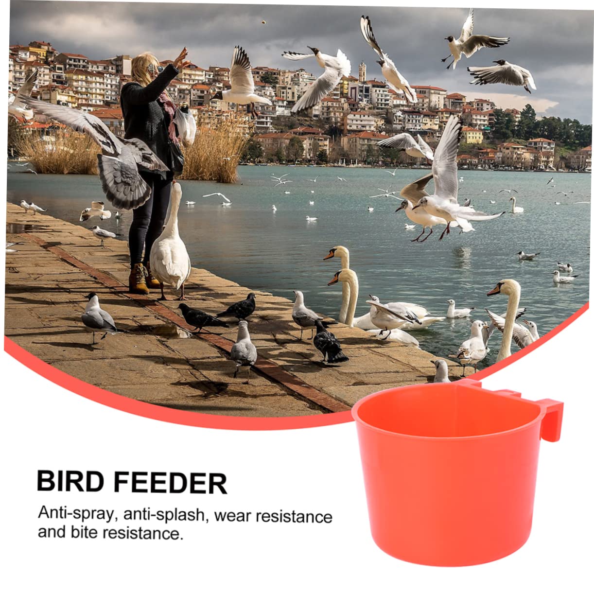 12 Uds Mini Suministros Útiles para Chinchilla Soporte para Jaula para Beber Y Comer Tazones para Cacatúa Colibrí Rojo Taza para Animales Pequeños Alimentación Pesada