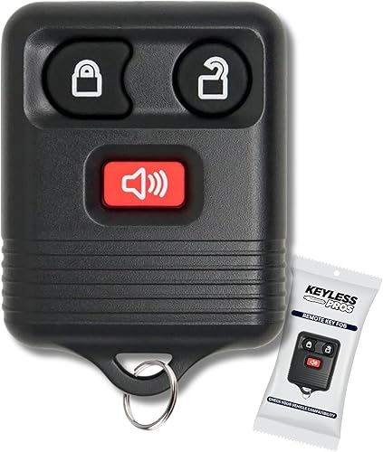 KeylessPros Llavero de automóvil a distancia de 3 botones OEM de repuesto para vehículos de entrada sin llave, compatible con Ford, Lincoln,
