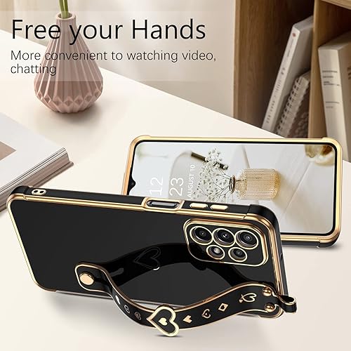 Miniatura 4 de GUAGUA Funda para Samsung Galaxy A23 4G5G, Galaxy A23, funda para teléfono Galaxy A23, delgada, flexible, chapado en TPU con corazón de amor con