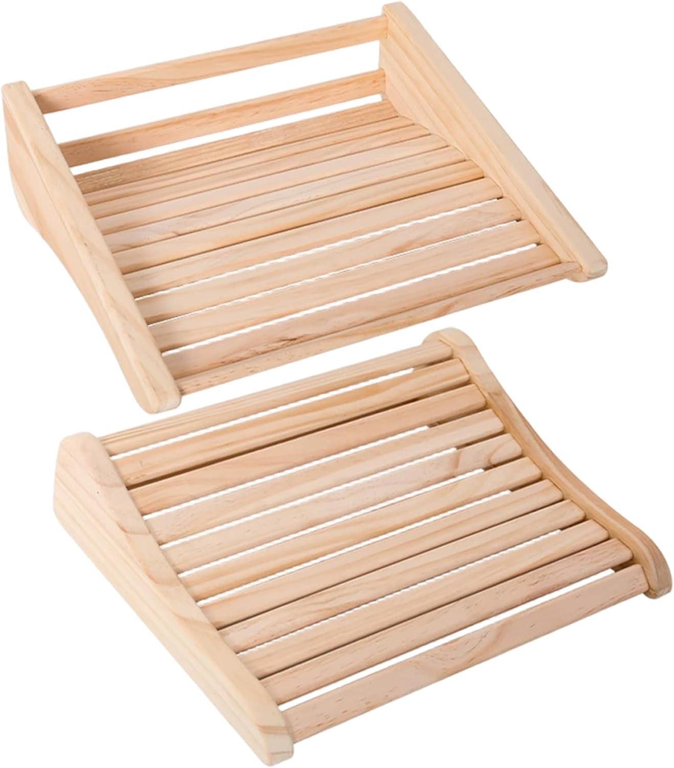 2PCS Sauna Headrest Hollow-Out Wooden Sauna Pillow Neck Support for Infrared, Traditional, Barrel, Steam Pillow, Headrest, Accessories, Neck Support, Massage for Bed