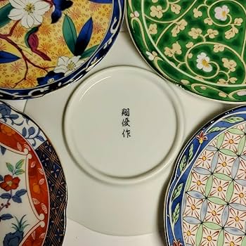 Amazon.co.jp: 有田焼 天王窯 翔優作 京友禅変わり珈琲碗皿揃5客