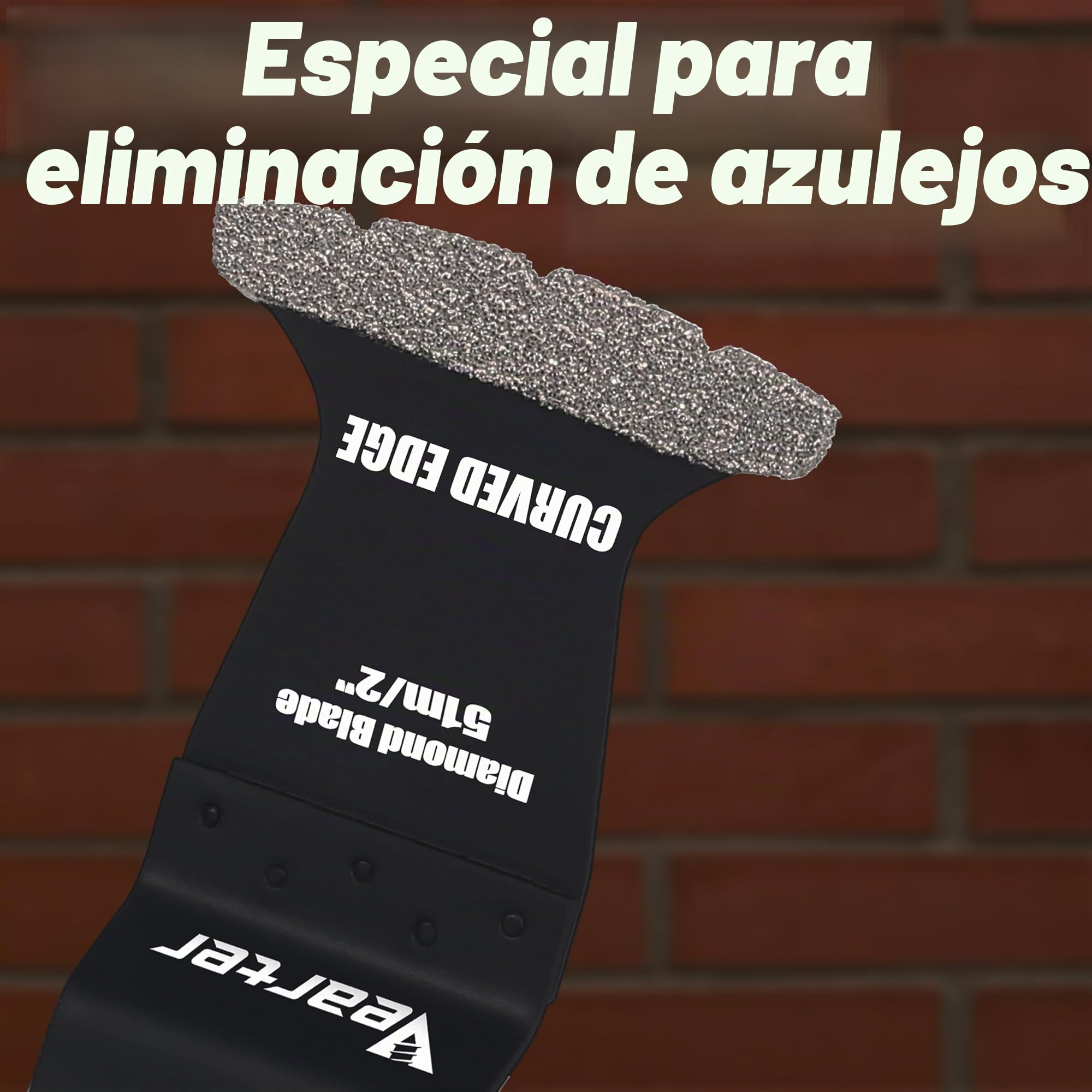 5 piezas de accesorios multiherramienta de diamante, herramienta de oscilación de 51 mm, herramienta multifunción, accesorio para azulejos de cerámica, ladrillo hueco, cemento, hormigón