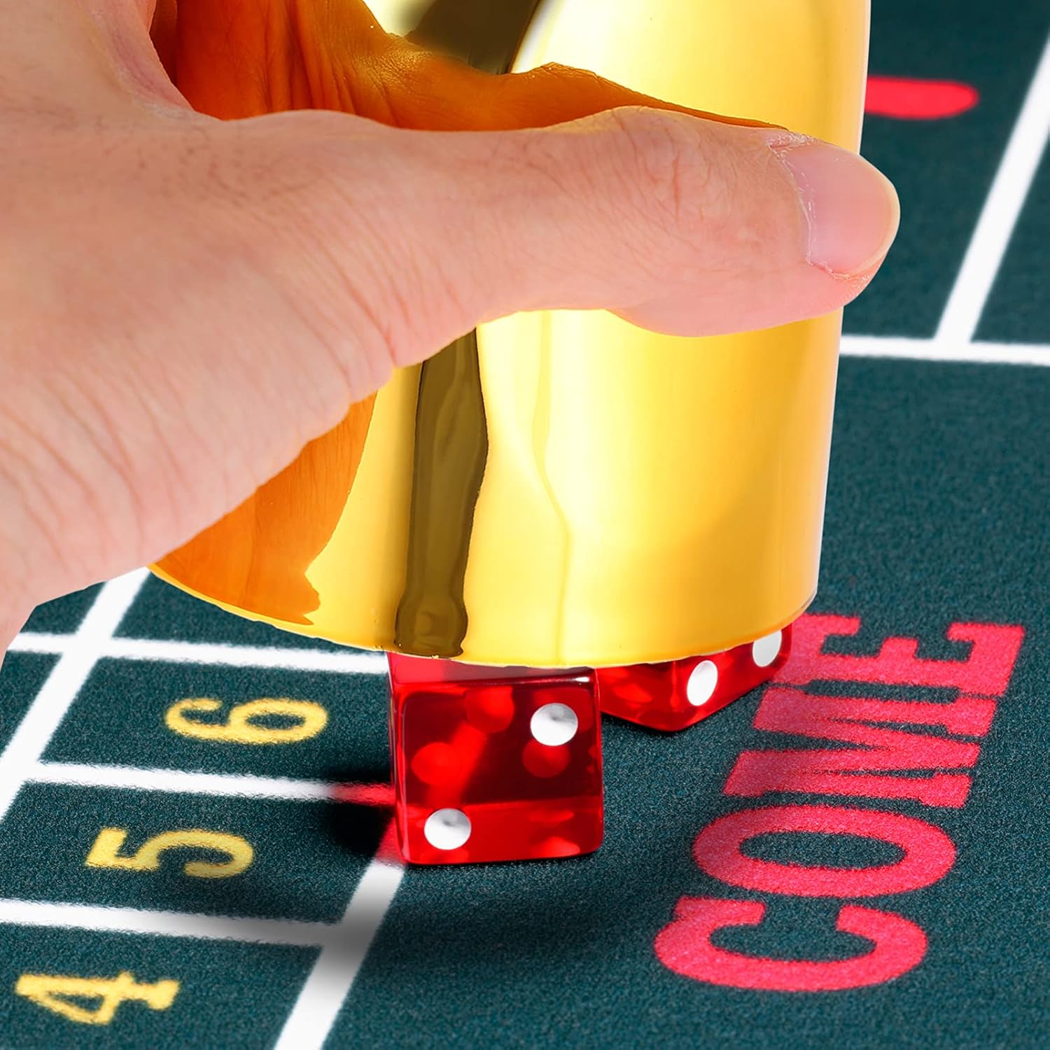 2pcs Plastic Game Dice Cup Portable Dice Storage Container Xmas image 5