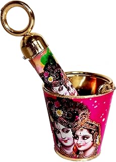 Handmade Pink Colour Baalti and Pichkari for Holi | Gifts For Laddu Gopal Idol, kanha ji, Holi Decoration Pink