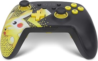 PowerA Enhanced Wireless Controller for Nintendo Switch - Pikachu 025, Nintendo Switch - OLED Model, Nintendo Switch Lite, Gamepad, Game Controller, Bluetooth Controller, Officially Licensed