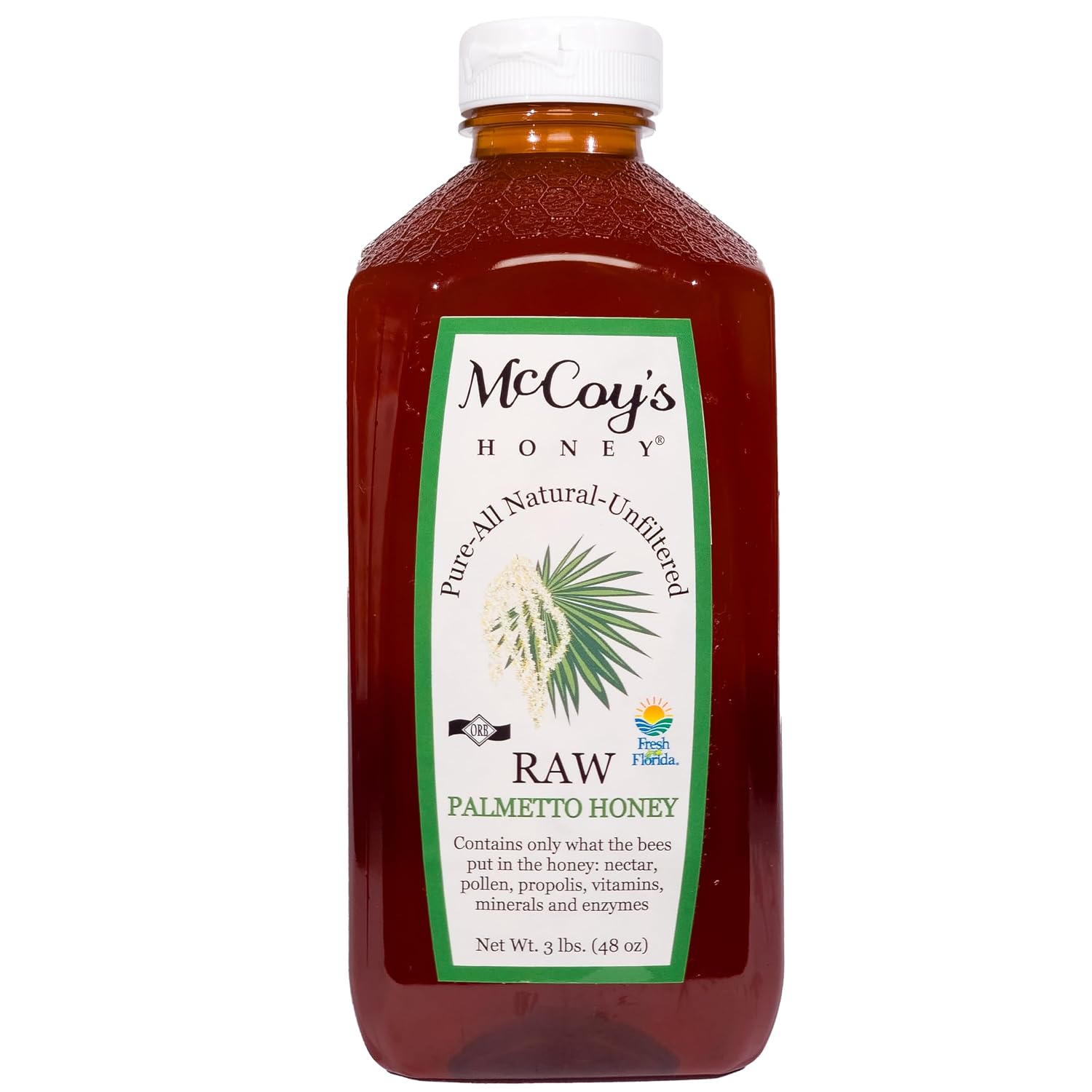 Miel cruda - 3 lb, natural y sin pasteurizar miniatura 1