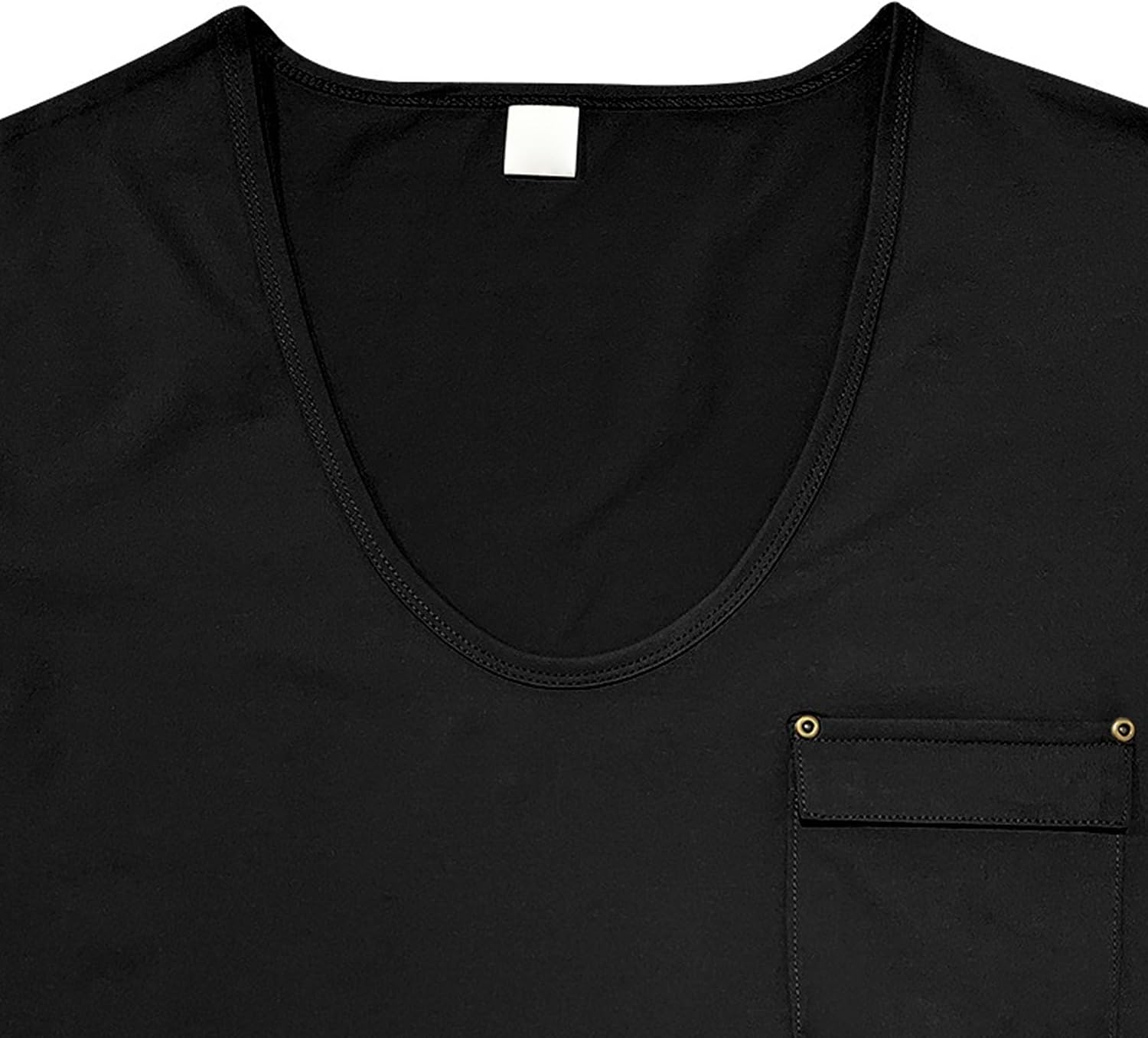 Men Classic Solid Short Sleeve Round Neck Shirts Fashion Casual Chest Pocket Thin Tees Summer Street Muscle Pullover Tops
