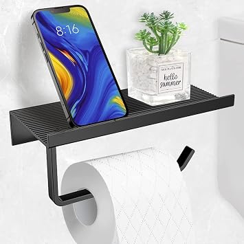 Microcase Duvara Monte Yapışkanlı Tuvalet Kağıdı Askılığı Ve Telefon Tutucu - AL5707 (Gri)