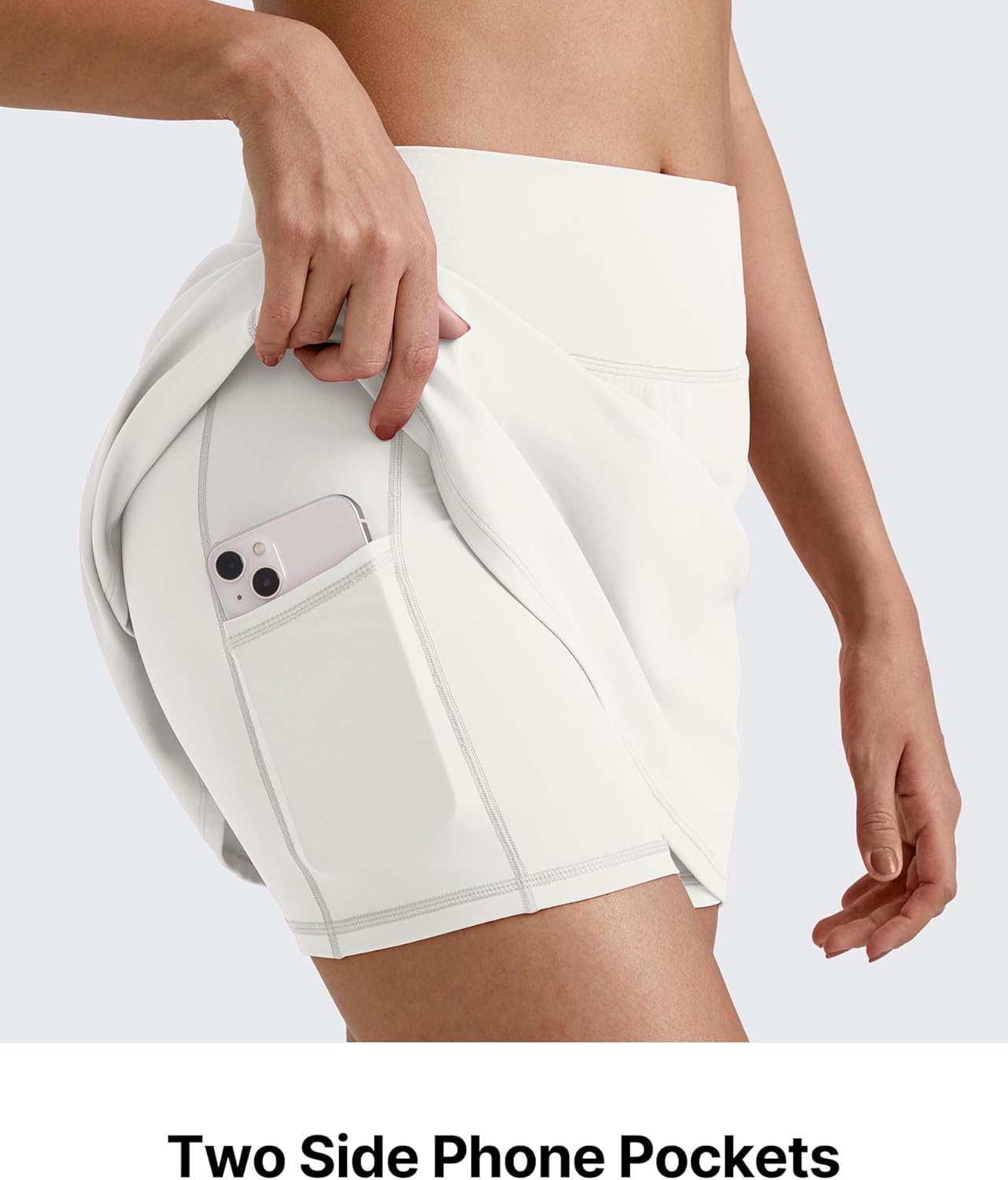 G4Free BareFeel 15" Golf Skirts for Women High Waisted A Line Casual Athletic Skorts Inner Shorts with 2 Pockets - Image 5