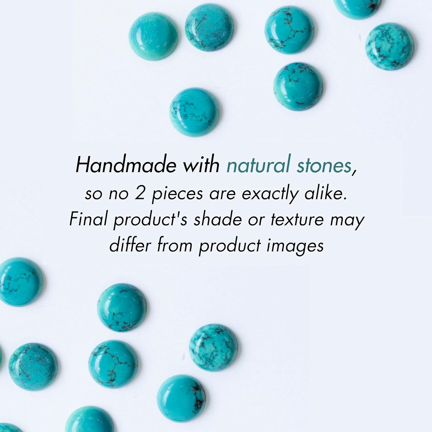 ADITA GOLD 925 Sterling Silver Turquoise Necklace - Dainty 12mm Round Gemstone Pendant, December Birthstone, Delicate Handmade Jewelry, Vintage Antique Everyday Jewel, for Classy Women - Image 9