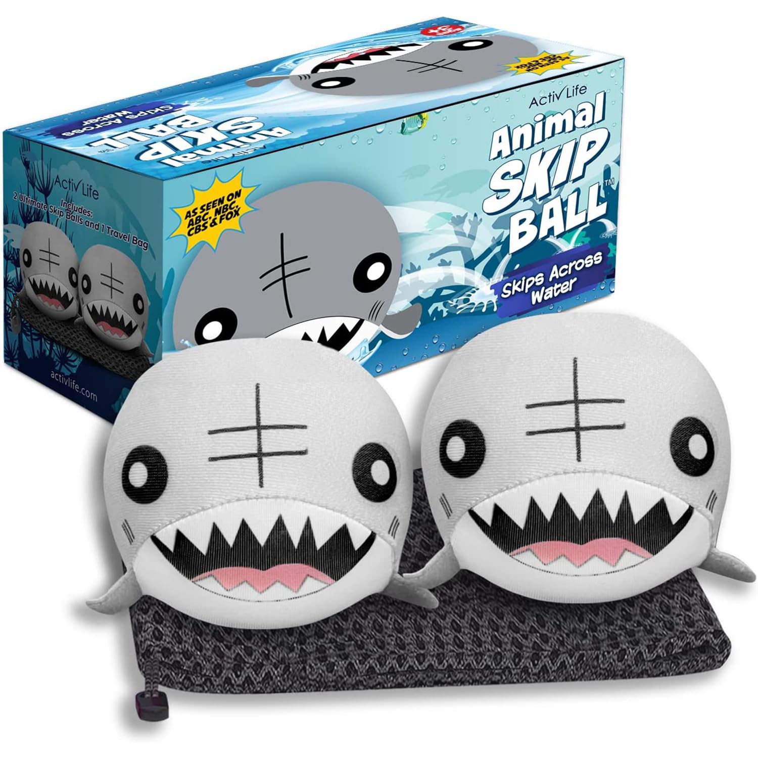 Activ Life The Ultimate Skip Ball - Bola Que rebota en el Agua (Paquete de 2) CREA Recuerdos duraderos con Tus Amigos y Familiares en la Playa, el Lago o la Piscina - Ideal para Todas Las Edades