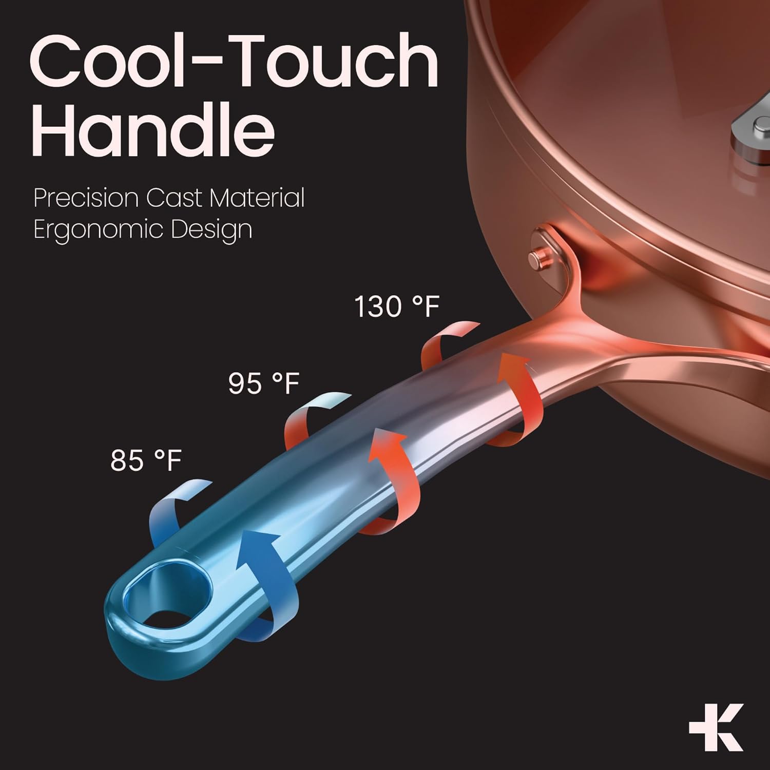 Crystal Kung Minkoff Ceramic Cookware Set – 14-Piece Pots and Pans Set with Lids, Silicone Utensils & Oven Mitts, Nonstick and Non-Toxic, PTFE/PFAS Free, Dishwasher & Stovetop Safe Up to 500°F