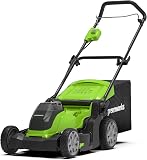 Greenworks G40LM41 Cordless Lawnmower for Lawns up to 500m², 41cm Cutting Width, 50L Bag WITHOUT 40V Battery & Charger, 3 Year Guarantee - 1