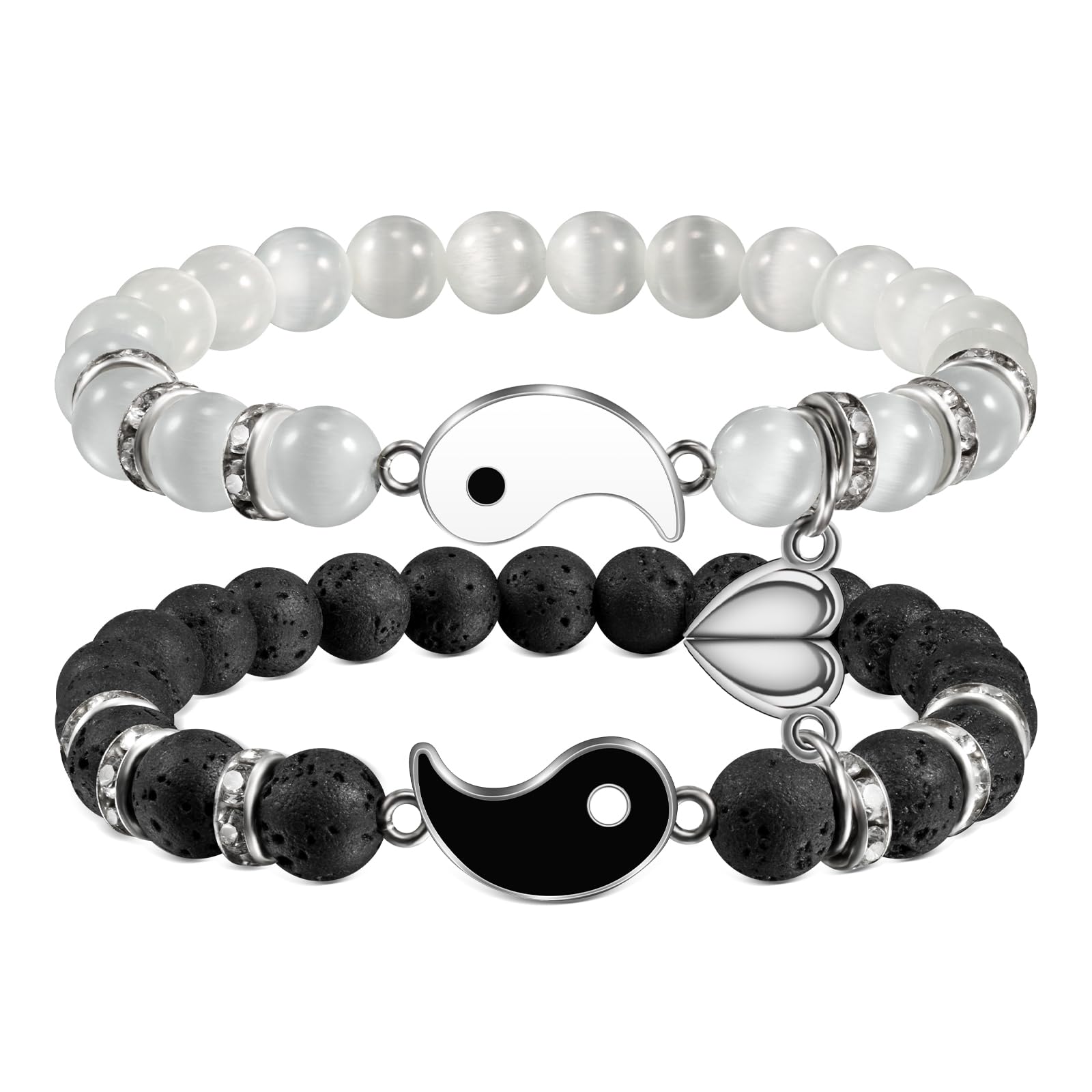 BOCHOI 2 Articoli Ti Amo Bracciale Regali Di Coppia Regalo Anniversario Per Lui Abbinato Per Fidanzato Fidanzata Il Mio Amore Anima Gemella Gioielli