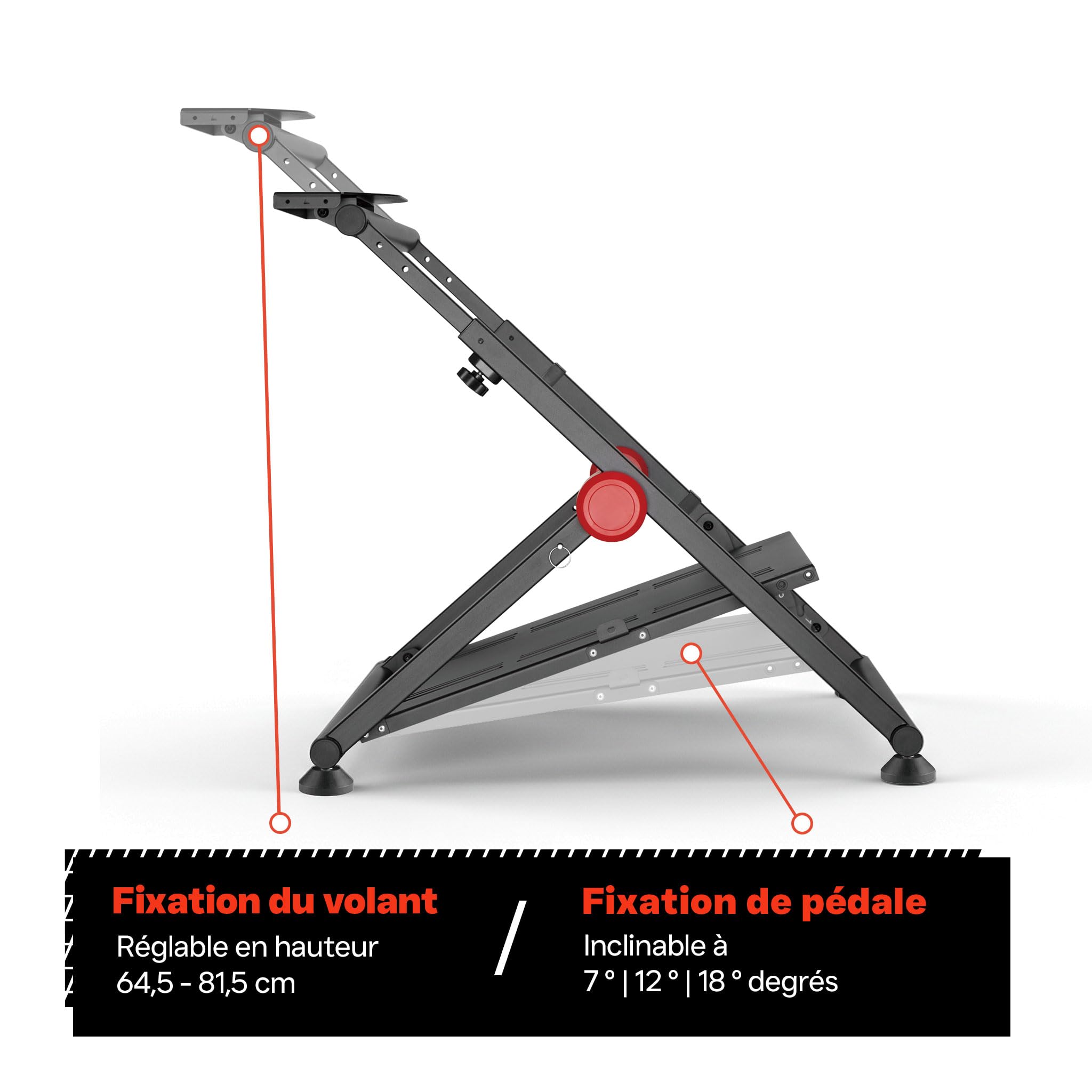 VDD Compatible avec Logitech & Fanatec - Support de roue - Support de volant de course