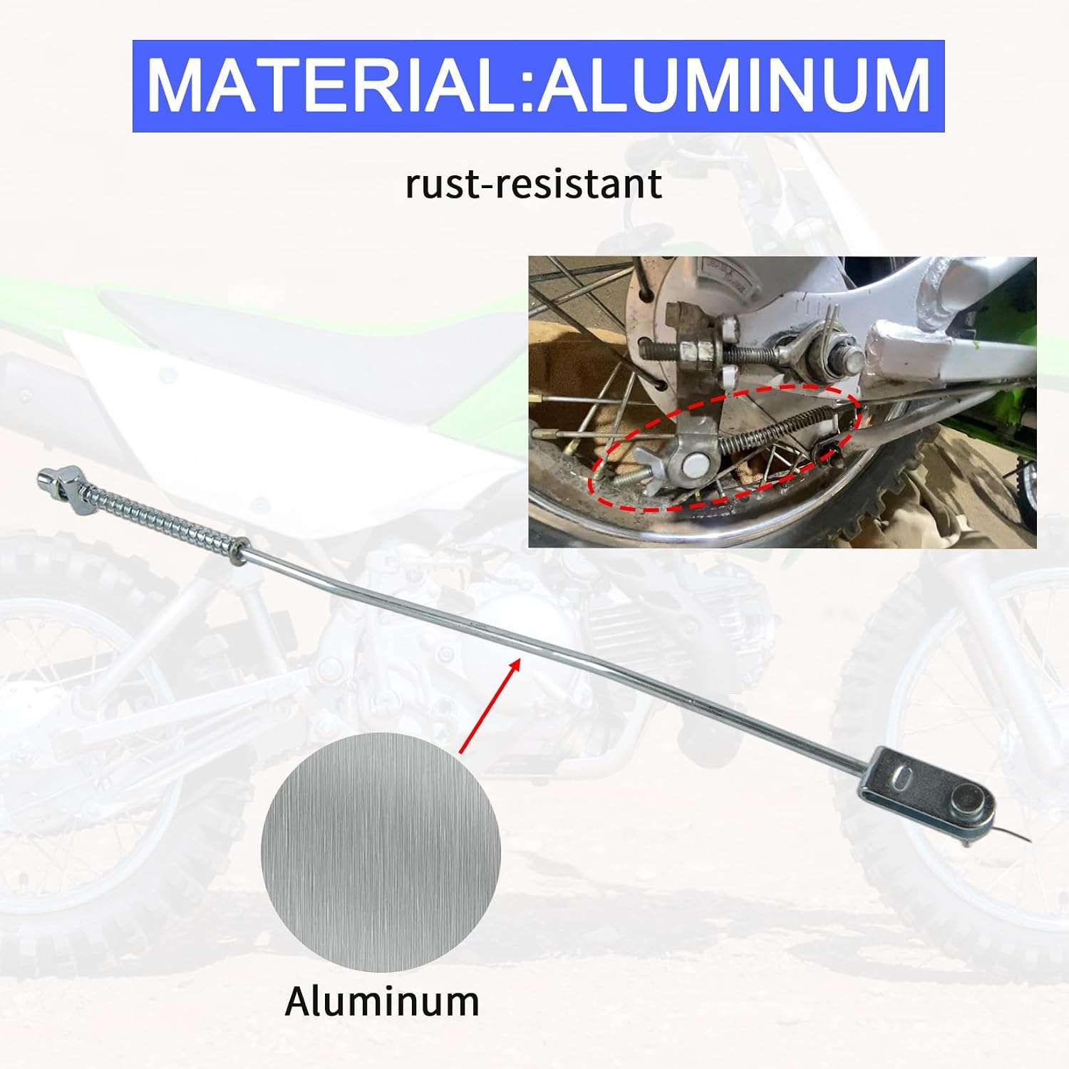 PSLER Rear Brake Rod for KLX110 110R DRZ110, Joint Spring Kit 2002-2023