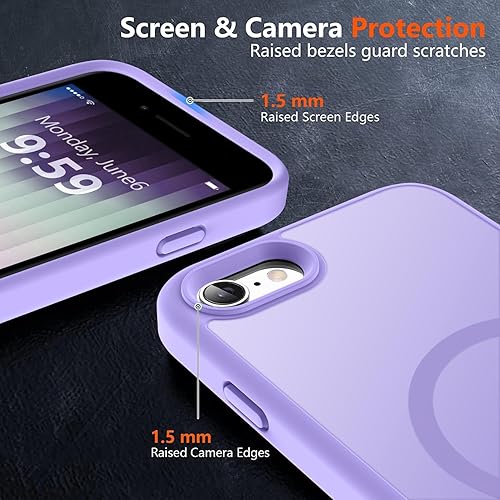 Vista 165 de MOCCA - Funda magnética resistente para iPhone 11 de 6.1 pulgadas, compatible con MagSafe, protector de pantalla de vidrio + protector de lente