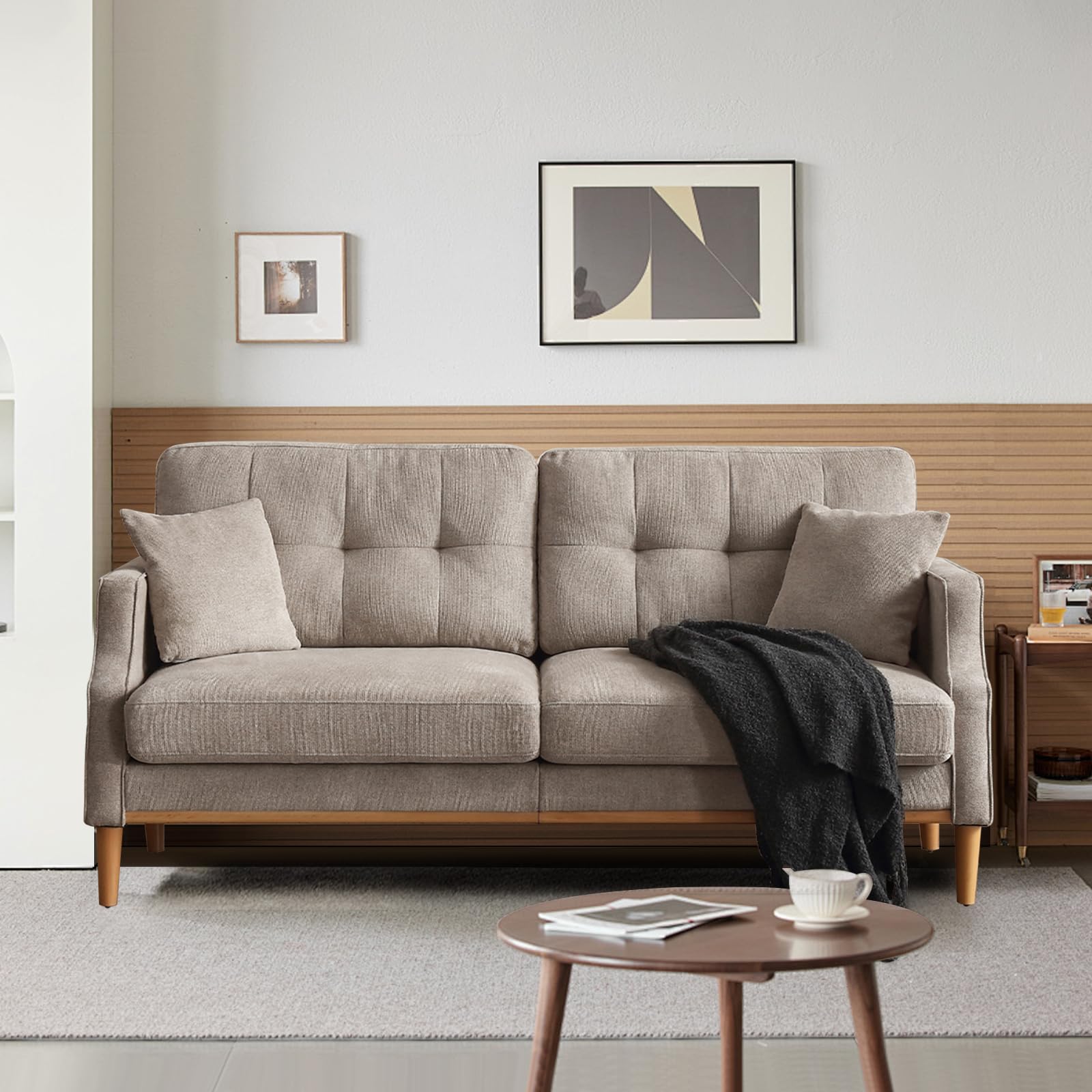 SoarTalent 70" Loveseat Sofa Modern Decor Comfy Love Seat Couches with USB Port and Pillow for Living Room, Bedroom, Apartment