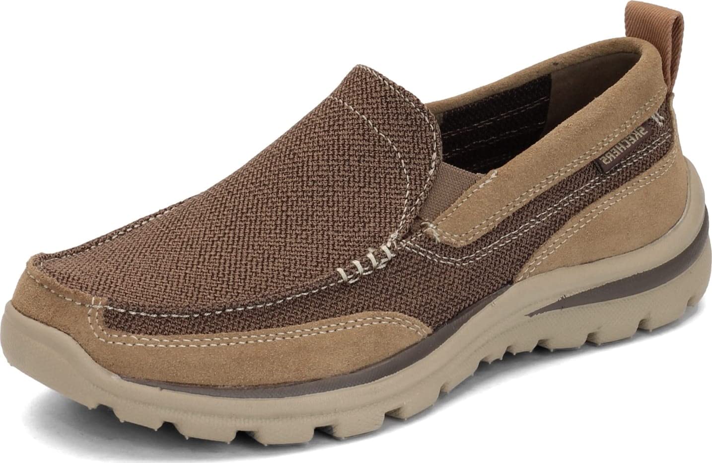 Skechers Men's Superior Milford Loafer, Light Brown, 41.5 EU