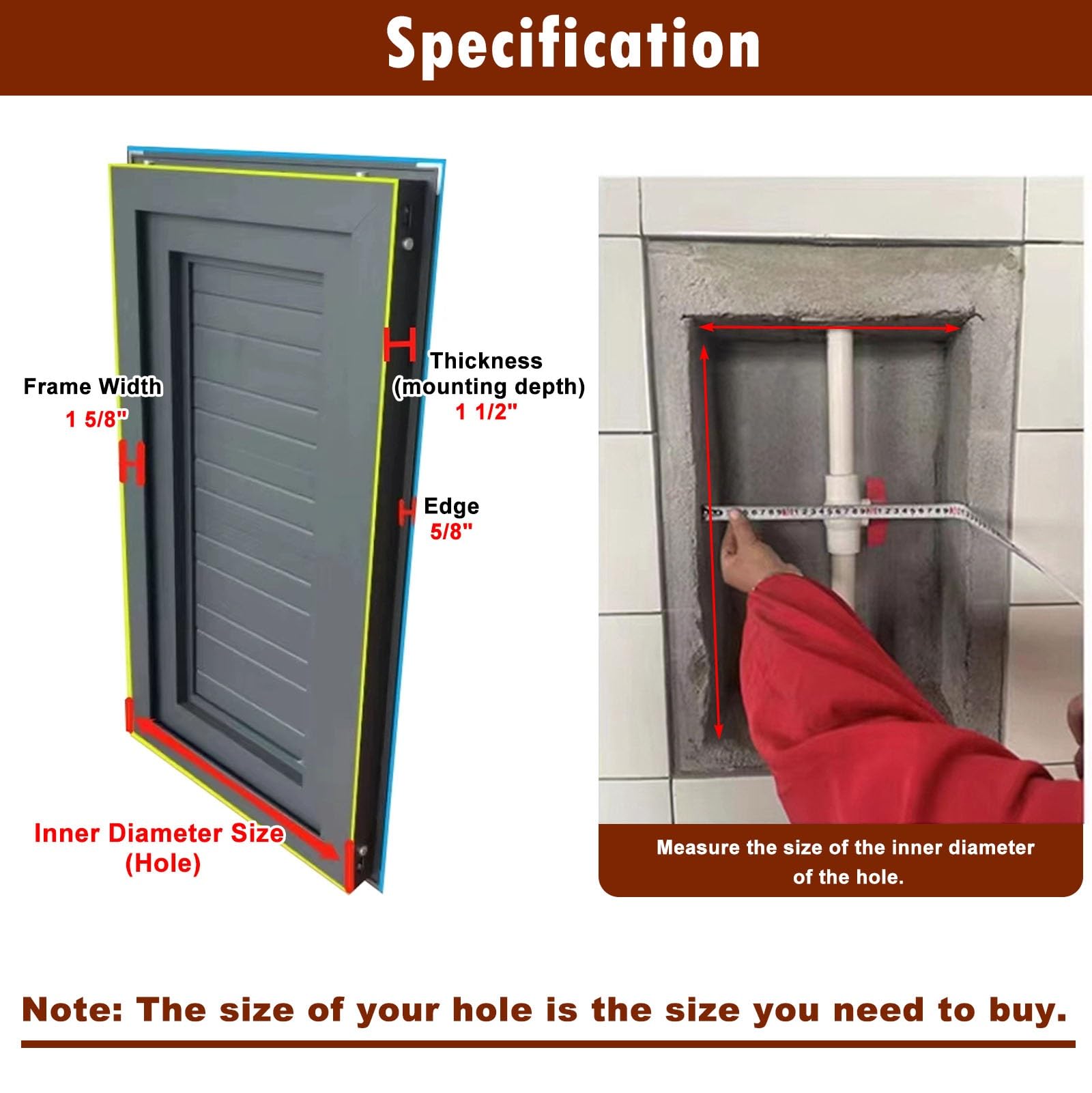 Revisionsklappe Trockenbau Akustische Wand-Revisionsklappe mit Lamellen, Schalldämmende Inspektionstür aus Aluminiumlegierung für HVAC, Sanitär(White,18x36in(46x91cm))