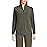 Lands\' End Womens Anyweather Full Zip Fleece Jacket Forest Moss Green Regular X-Large