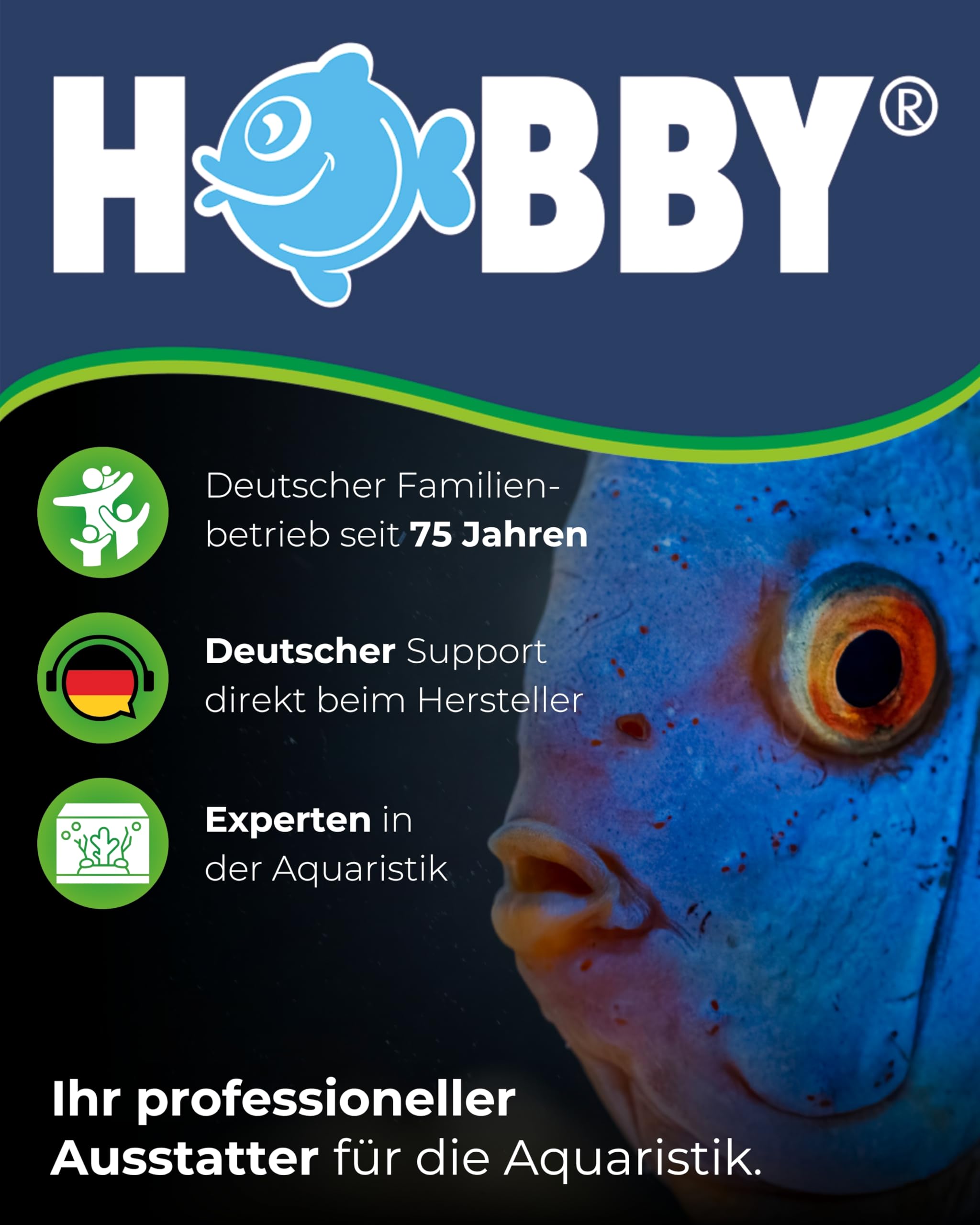 Hobby Aquaristik Algae Scraper I Klingenreiniger für Aquarien I Effektiver Algenentferner für kristallklare Aquarienscheiben I Flexibel verstellbar 47 – 65 cm I Schonend für Glas & Silikonnähte