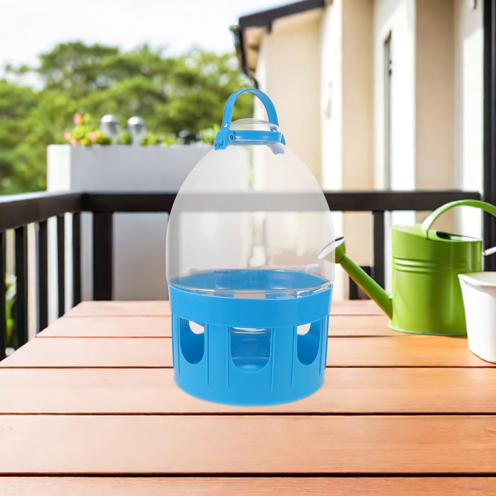 Gatuida Mangeoire à Pigeons : Bouteille d'eau Transparente de 10 L pour Pigeons, Accessoire pour Cage, Abreuvoir en Plastique pour Oiseaux et Poulets
