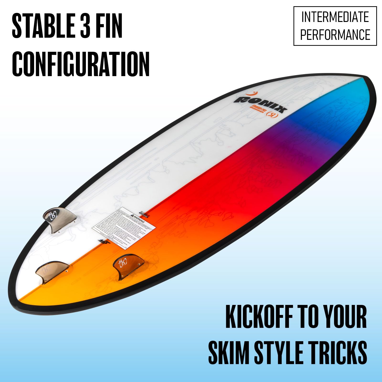 RONIX Standard Core Skimmer - Skyscape Blau/Rot 2025